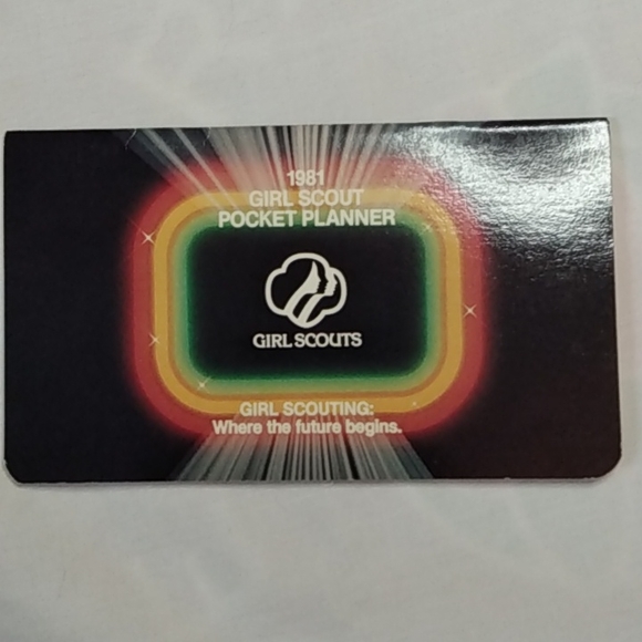 Vintage 1981 Girl Scout Pocket Calendar - Picture 1 of 2